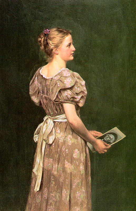 John George Brown A Daughter of the Revolution oil painting image